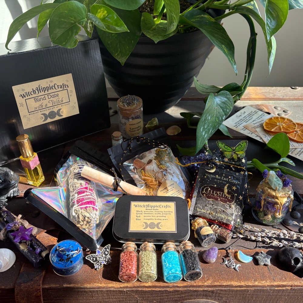 Blind date with a witch DIY kit occult spell gift box altar tools altar salts